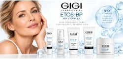 GIGI ETOS BP skincare collection featuring advanced serums and creams