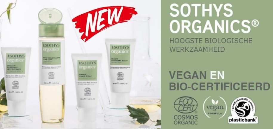 Sothys Organics skincare products with natural ingredients